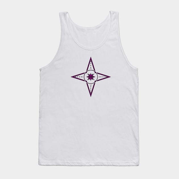 NORTH, EAST, SOUTH, WEST/PURPLE COLOR. SAMER BRASIL Tank Top by Samer Brasil